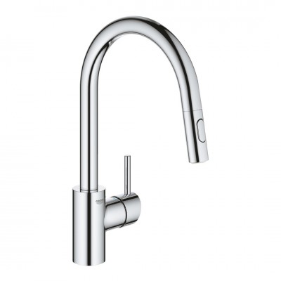 Grohe Concetto bateria kuchenna stojąca z wyciąganą wylewką chrom 31483002