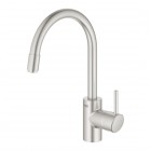 Grohe Concetto bateria kuchenna stojąca z wyciąganą wylewką stal 32663DC3