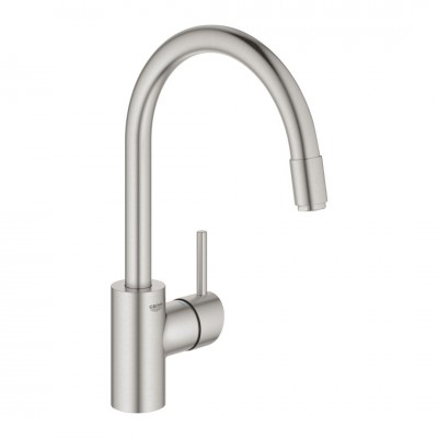 Grohe Concetto bateria kuchenna stojąca z wyciąganą wylewką stal 32663DC3