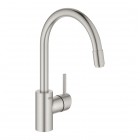 Grohe Concetto bateria kuchenna stojąca z wyciąganą wylewką stal 32663DC3