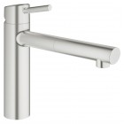 Grohe Concetto bateria kuchenna stojąca z wyciąganą wylewką stal 31129DC1