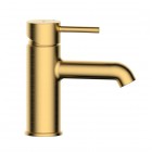 Oltens Molle bateria umywalkowa stojąca złoto szczotkowane 32200810