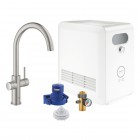 Grohe Blue Professional bateria kuchenna stojąca zestaw startowy stal 31323DC2