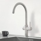 Grohe Blue Professional bateria kuchenna stojąca zestaw startowy stal 31323DC2