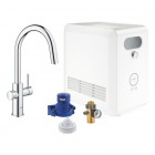 Grohe Blue Professional bateria kuchenna stojąca z wyciąganą wylewką zestaw startowy chrom 31325002