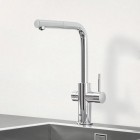 Grohe Blue Professional bateria kuchenna stojąca z wyciąganą wylewką zestaw startowy chrom 31326002