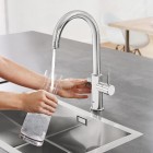 Grohe Blue Home bateria kuchenna stojąca zestaw startowy chrom 31455001