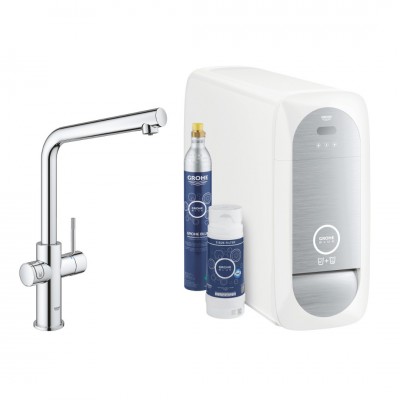 Grohe Blue Home bateria kuchenna stojąca zestaw startowy chrom 31454001