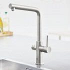 Grohe Blue Home bateria kuchenna stojąca zestaw startowy stal 31454DC1