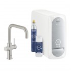 Grohe Blue Home bateria kuchenna stojąca zestaw startowy stal 31456DC1
