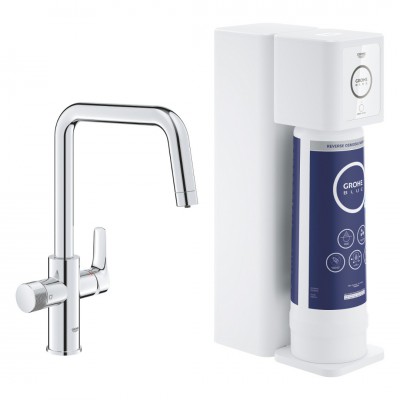 Grohe Blue Pure Eurosmart bateria kuchenna stojąca zestaw startowy chrom 30586000