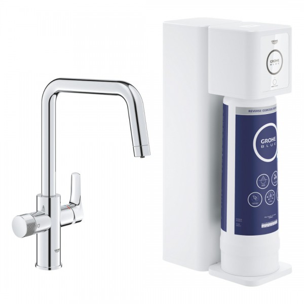 Grohe Blue Pure Eurosmart bateria kuchenna stojąca zestaw startowy chrom 30586000