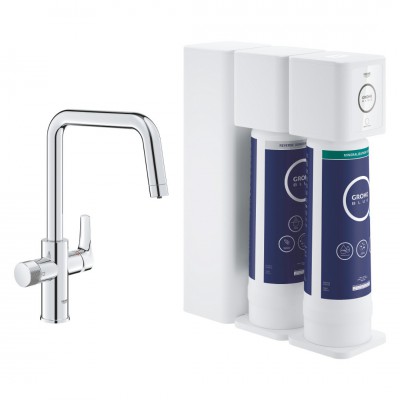 Grohe Blue Pure Eurosmart bateria kuchenna stojąca zestaw startowy chrom 30587000