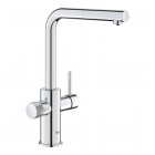 Grohe Blue Pure Minta bateria kuchenna stojąca filtrująca z wyciąganą wylewką chrom 30590000