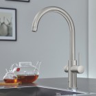 Grohe Red Duo bateria kuchenna stojąca z bojlerem L stal 30079DC1