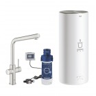 Grohe Red Duo bateria kuchenna stojąca z bojlerem L stal 30325DC1