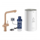Grohe Red Duo bateria kuchenna stojąca z bojlerem M brushed warm sunset 30327DL1