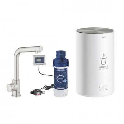 Grohe Red Mono zawór kuchenny stojący z bojlerem M stal 30339DC1