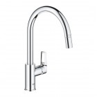 Grohe BauLoop bateria kuchenna stojąca z wyciąganą wylewką chrom 30543000
