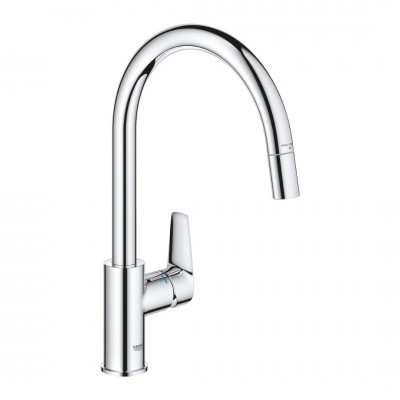 Grohe BauEdge bateria kuchenna stojąca z wyciąganą wylewką chrom 30536000