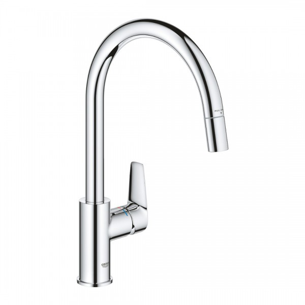 Grohe BauEdge bateria kuchenna stojąca z wyciąganą wylewką chrom 30536000