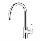 Grohe BauFlow bateria kuchenna stojąca z wyciąganą wylewką chrom 30549000
