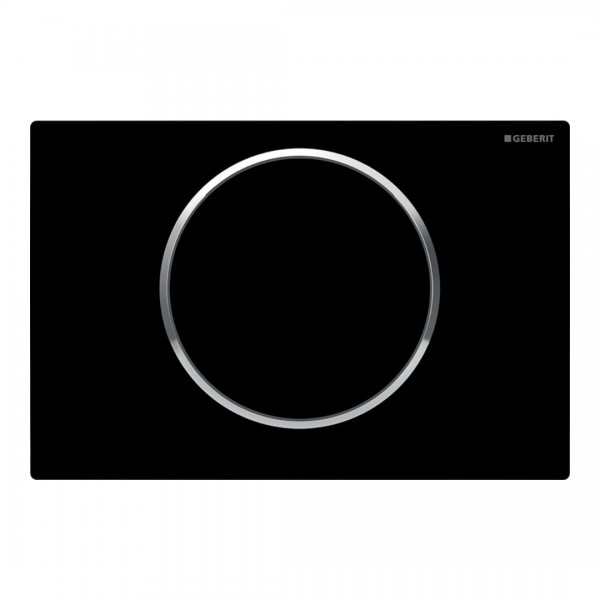 Geberit Sigma10 przycisk spłukujący czarny połysk/chrom błyszczący 115758KM5