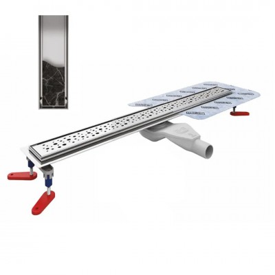 Wiper New Elite PURE odpływ liniowy do zabudowy płytkami 80 cm 100.3399.01.080