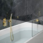 Vedo Aletta Spazzo bateria wannowo-prysznicowa podtynkowa złoto szczotkowane VBA5016/SZ