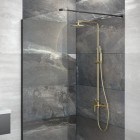 Vedo Aletta Spazzo zestaw natryskowy deszczownica 25 cm złoto szczotkowane VBA5007/SZ