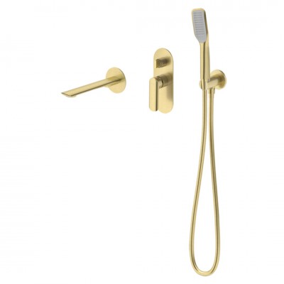 Vedo Aletta Spazzo zestaw wannowy podtynkowy III złoto szczotkowane VBA5243/SZ