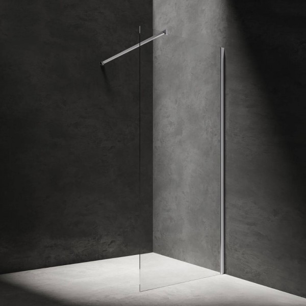Omnires Marina ścianka wolnostojąca Walk-in 80 cm chrom DNR80XCRTR