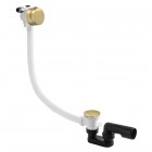 Vicario przelew wannowy klik klak z napełnianiem 100 cm złoto szczotkowane 366C/100/SZ