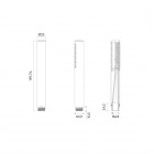 Oltens Ume słuchawka prysznicowa złoto szczotkowane 37102810