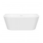 Oltens Hulda wanna wolnostojąca 160x75 cm przyścienna biały połysk 12020000