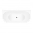 Oltens Hulda wanna wolnostojąca 160x75 cm przyścienna biały połysk 12020000