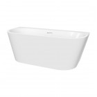Oltens Hulda wanna wolnostojąca 160x75 cm przyścienna biały połysk 12020000
