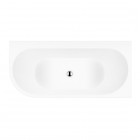 Oltens Hulda wanna wolnostojąca narożna 160x75 cm akrylowa prawa biała 11002000