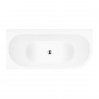 Oltens Hulda wanna wolnostojąca narożna 160x75 cm akrylowa lewa biała 11003000