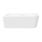 Oltens Hulda wanna wolnostojąca narożna 160x75 cm akrylowa lewa biała 11003000