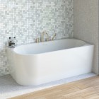 Oltens Hulda wanna wolnostojąca narożna 160x75 cm akrylowa prawa biała 11002000