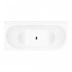 Oltens Hulda wanna wolnostojąca narożna 170x80 cm akrylowa lewa biała 11005000