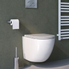 Oltens Hamnes Kort miska WC wisząca PureRim biała 42019000