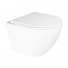 Oltens Hamnes Kort deska sedesowa twarda wolnoopadająca biała 45111000