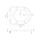 Oltens Holsted deska sedesowa woloopadająca twarda biała 45112000