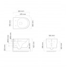 Oltens Holsted miska WC wisząca PureRim biała 42016000