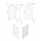 Oltens Benk grzejnik łazienkowy 91x50 cm elektryczny biały 55104000