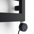 Oltens Benk grzejnik łazienkowy 91x50 cm elektryczny czarny mat 55104300