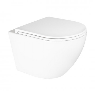 Oltens Hamnes Kort miska WC wisząca PureRim biała 42019000 Oltens Hamnes Kort miska WC wisząca PureRim biała 42019000