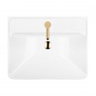 Oltens Kolma umywalka 60x47,5 cm wpuszczana prostokątna biała 41208000